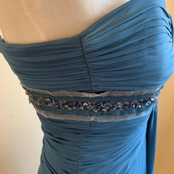 BCBGMaxAzria Strapless Full Length Prom Gown - Picture 7 of 8
